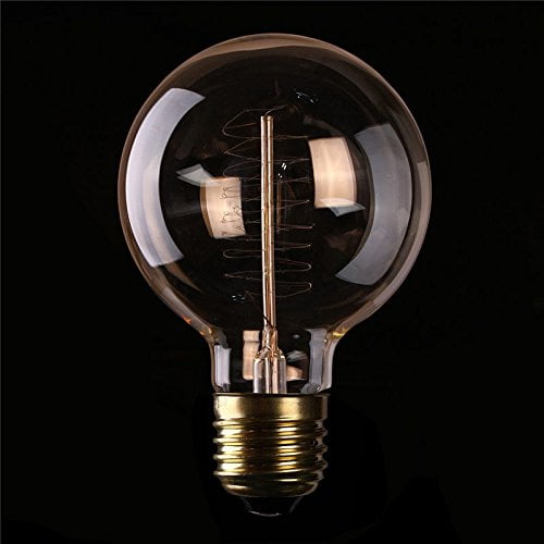 Ampoule Edison E27 40w g95 table ronde fil rectiligne Edison créative bar rétro moderne lampe décorative rétro 
