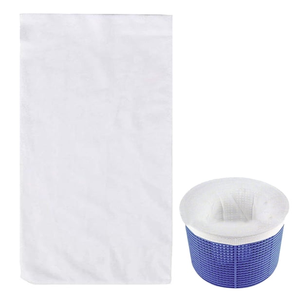 Naiovety 50 calcetines de filtro de poliéster para cesta de skimmer de piscina. Paquete de 50 calcetines de skimmer de piscina. Suministros de limpieza para el hogar