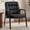 Black, variant on Waiting Room Guest Chair, Reception Leather Ergonomic Office Desk Chair No Wheels with Padded Armrest, 350 lbs Weight Capacity, PU Leather Armchair for Conference Lobby Medical Waiting
