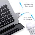 thumbnail image 3 of Type-C Extension Adapter High Strength High Speed Aluminium Alloy Male to Female Dual USB-C Adapter for MacBook Pro/Air, 3 of 7