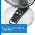 thumbnail image 6 of Rowenta Turbo Silence Table Fan with Remote, 12 Inch, Ultra Quiet Fan, Portable, VU2660, 6 of 8