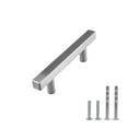 thumbnail image 2 of Modket M1610 Modern Euro Bar Cabinet Handle 304 Stainless Steel — 5" Overall Length, 3" (76mm) Hole Centers, Brushed Nickel— 1-Pack, 2 of 6