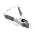 thumbnail image 2 of FRCOLOR  2 Pcs Outdoor Tent Tarp Camping Tool Spring Metal Clips Clamps Silver, 2 of 8