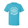 thumbnail image 2 of Wild Bobby, Uncle Man Myth Legend Funny Dad Uncle Papa Granpa Dad Gift, Father's Day, Men Graphic Tee, Light Turquoise, Small, 2 of 4
