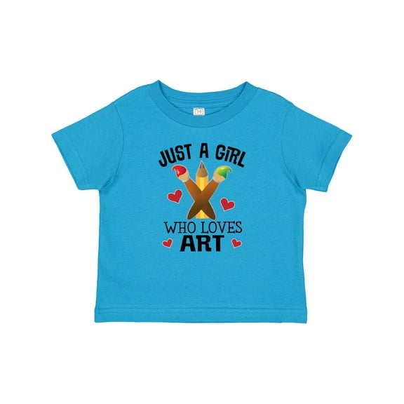 Inktastic Artist Just A Girl Who Loves Art Girls Baby T-Shirt