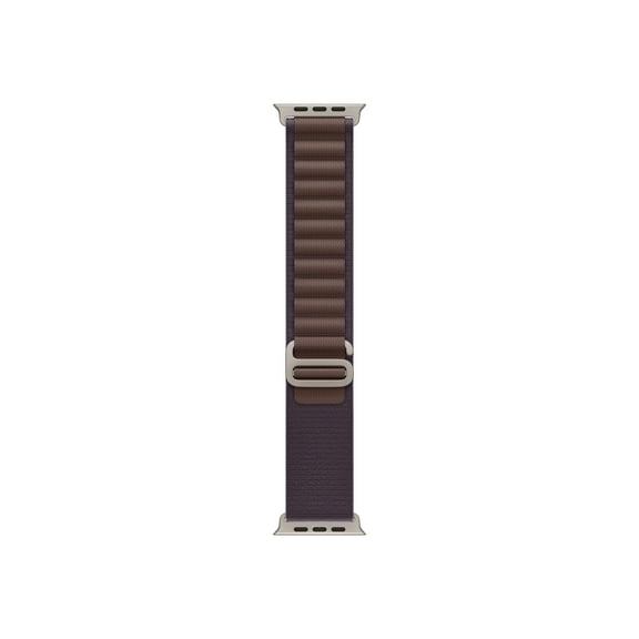 Apple Watch Band - Alpine Loop (49mm) - Indigo with Rugged Titanium Finish - Large