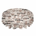 thumbnail image 2 of Christmas Farm Garland Stripes Round Tablecloth Waterproof Wedding Decor Table Cover Christmas Party Decorative Tablecloth, 2 of 5