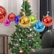thumbnail image 4 of Bolas de Navidad, 24 piezas de bolas de purpurina duraderas para decoración de árboles de Navidad de colores puros, 4 of 4