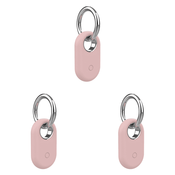 WDOplteas Funda Silicona A Prueba Golpes Y Antiarañazos Con Llavero para Galaxy SmartTag2 (rosa)