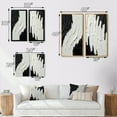 thumbnail image 4 of Designart "Transient Essence Monochrome Abstract Symphony II" Abstract Painting Framed Wall Art Set Of 2 - Modern Black Gallery Wall Frame Set For Home Decor, 4 of 6