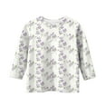 thumbnail image 4 of Ugoldhm Girls 3/4 Sleeve Casual Tees - Soft Crew Neck Cute Print Summer Tops Sizes 3-12, 4 of 5