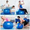 thumbnail image 5 of EEEkit Exercise Yoga Ball, Heavy Duty AntiBurst Fitness Ball Chair with Pump for Home Office, Blue 21.6in, 5 of 5