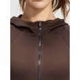 thumbnail image 4 of PISONIC Women's Polyester Fabric Hooded Jacket - Slim Fit, Breathable, High Stretch, with Pocket - For Sports & Outdoor Activities - Ideal Gift for Active Women, 4 of 11