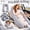 Light Gray 55*28in, variant on Passenger Princess Pillow, Full Body Support with Soft Velvet Removable Cover, Slow-Recovery Filling, Road Trip Pillow for Adults, U-Shaped Design