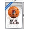 thumbnail image 3 of NBA Portland Trail Blazers - Drip Basketball 21 Wall Poster, 22.375" x 34", Framed, 3 of 3