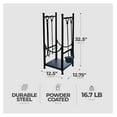 thumbnail image 2 of 15234 Log Bin and Fireplace Tool Set with 4 Tools, Black, 2 of 6