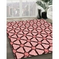 thumbnail image 3 of Ahgly Company Machine Washable Indoor Round Transitional Pastel Pink Area Rugs, 8' Round, 3 of 7