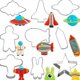 thumbnail image 5 of 9 PCS Espacio exterior Molde para hornear molde de galletas Biscuit creativo Molde inoxidable, 5 of 6