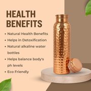 Hammered Copper Bottle 1000 ml