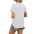thumbnail image 6 of Wiholl Womens Blouses Summer Tops Rolled Sleeve Shirts Short Sleeve Tee Dressy Casual Summer Vacation Fashion Clothing 2026, 6 of 9