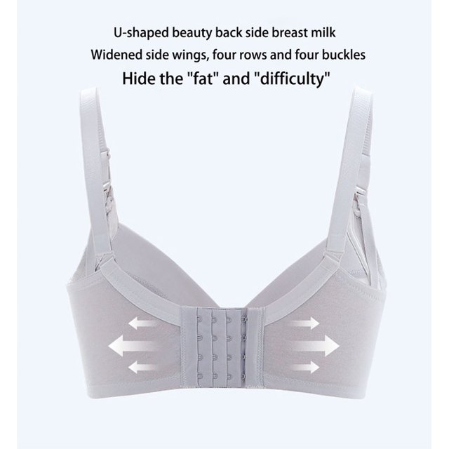 Sujetador de ropa interior de mujer cómodo de reparación sin anillo de acero rosa 85B ZefeiWu 1327534266191