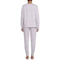thumbnail image 3 of Secret Treasures Women's and Women's Plus Size Sweatshirt and Pants Sleep Set, 2-Piece, 3 of 5