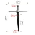 thumbnail image 7 of 3-13mm Hand Held Tapered Reamer T Handle 6 Flute Beveling Cutting Drill Tool, 7 of 7