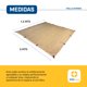 thumbnail image 5 of Malla Sombra 1.5x6 Metros - Rectangular Beige - Lonas para Exteriores - Lona para Sombra - Argolla y Bastilla Ultra-Resistente - Protección UV - Fácil Instalación - Malla 1.5x6 Beige, 5 of 7
