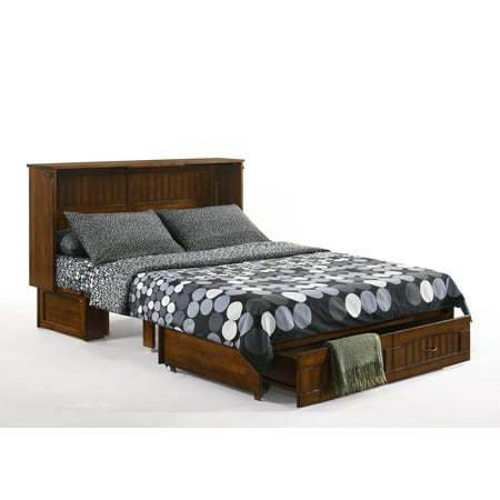 Alpine Murphy Cabinet Bed With Queen, Murphy Cabinet Bed With Queen Memory Foam Mattress