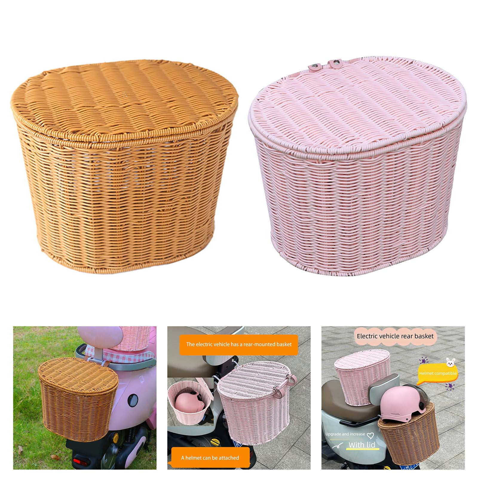 Kids Bike Basket Front Decoration Child Scooters Front Storage Panniers Basket Children's Bike Accessory