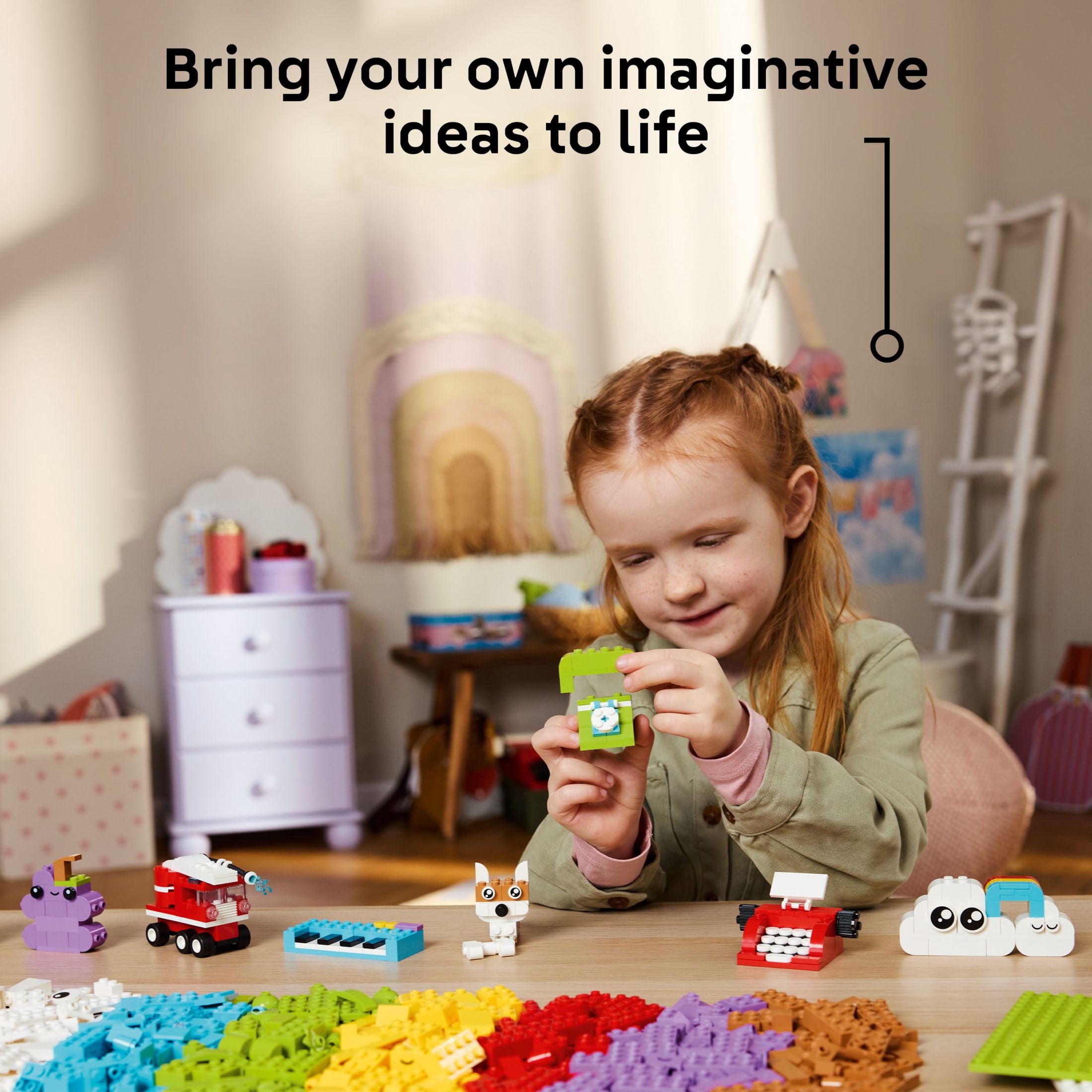 LEGO Classic Creative Build-and-Play Box - Building Blocks Toy for Kids, Boys, and Girls, Ages 5+ - Learning and Educational Sensory Toy - Gift Idea for Birthdays - 11044
