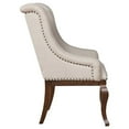 thumbnail image 3 of Brockway Tufted Arm Chairs Cream and Antique Java (Set of 2), 3 of 10