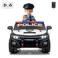 thumbnail image 2 of EDTara 12V Police Car Ride On Car for Kids, Ride On Toy with Remote Control, Alert Tones, Megaphone, Flashing Lights, Music, Spring Suspension, 2 of 7