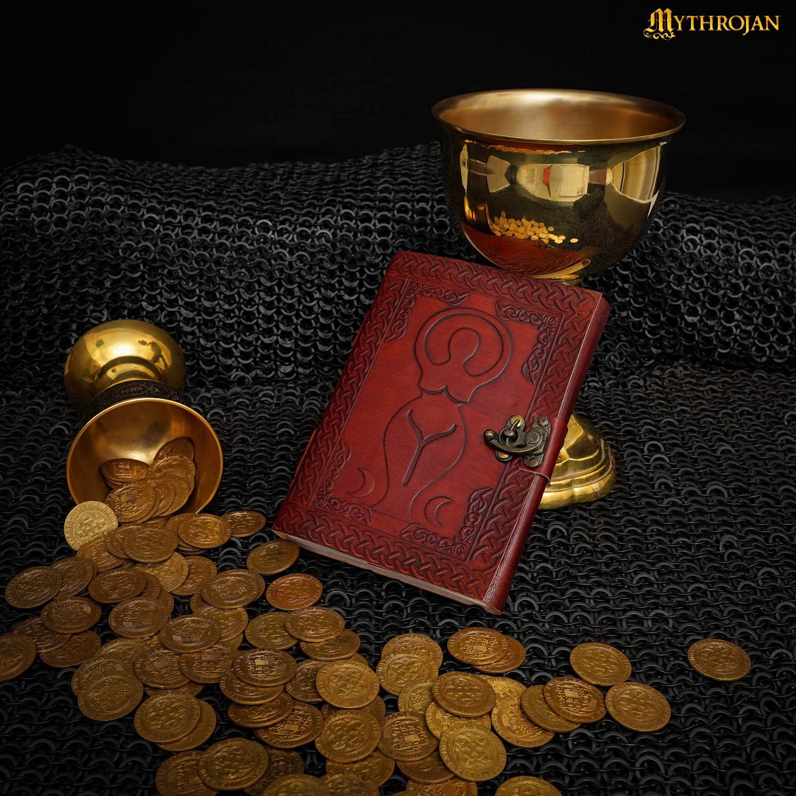 Handmade Leather Journal  Vintage Writing Notebook Embossed 5 x 7 Inches Diary for Men and Women
