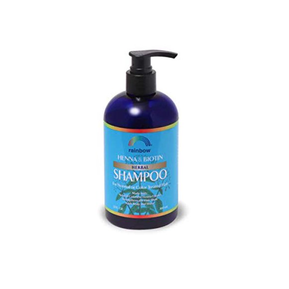 Rainbow Research Shampooing Biologique aux Herbes au Henné et à la Boitine, 12 Onces Liquides