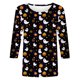 thumbnail image 4 of Ailaofu 3/4 Length Sleeve Women Tops Crew Neck Blouses Dressy Casual Summer T Shirts Loose Fit Business Work Clothes, 4 of 4