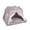 Gray, variant on Hometravel Cat Tent House with Cushion, Portable All-Season Pet Bed, Indoor Outdoor Catio, Travel Cat Shelter for Small Dogs