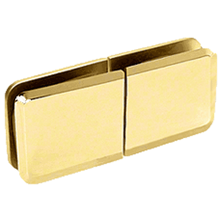

CRL BGC188BR Polished Brass Square Beveled 180 Glass-to-Glass Movable Transom Clamp