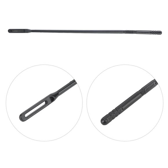 Palillo de limpieza de flauta Bling Bling de plástico ABS negro 35 cm
