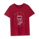 thumbnail image 4 of Camiseta para mujer, ropa de verano, camiseta básica femenina para el trabajo, oficina, uso diario Rojo, 4 of 7