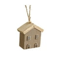 thumbnail image 2 of EGYMEN Solid Wood Christmas House Ornament, Miniature Wooden Tree Decoration, Festive Hanging Wooden House, Holiday Decorative Wooden Pendant, 2 of 6
