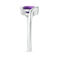 thumbnail image 3 of ANGARA Natural 1.7 Ct. Amethyst Solitaire Ring in 14K White Gold for Women (Ring Size: 11.5), 3 of 9