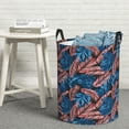 thumbnail image 6 of Naloa Tropical Leaves Large Laundry Basket Waterproof Round Collapsible Storage bin with Handles for Hamper Kids Room,Toy Storage, 6 of 6