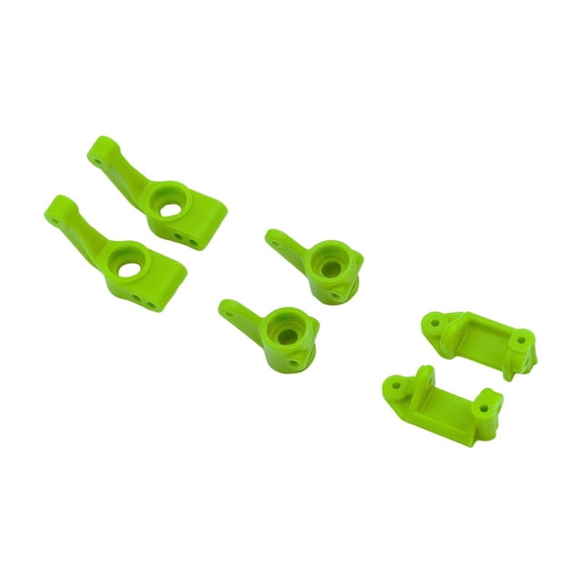 Bunblic RC Car Parts, Steering Rear Stub Axle Carriers, Easy to Use, Lightweight High Strength, Nylon Front Caster Blocks Replacement Green