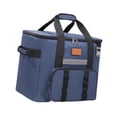 thumbnail image 4 of Bolsa más enfriador Bolsa térmica Reutilizable Zipe Versátil Lunch Box Lunch Tote para caminatas Trips de día de parque Almuerzo de trabajo Azul oscuro, 4 of 8