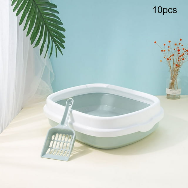 Cat Toilet Basin,Cat Litter Pan Large Cat Poop Pan Cat Litter Pan High-Precision Functionality