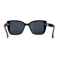 thumbnail image 2 of Womens Chic Oversize Cat Eye Butterfly 90s Designer Sunglasses All Black, 2 of 5