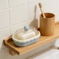 thumbnail image 4 of Soap Dish with Lid Draining Cover for Bathroom Kitchen Countertop Travel Portable, 4 of 6