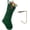 Green, variant on Minzimin Christmas Stockings with Initials, Letter Embroidered Xmas Stocking, 18" Large Monogram Knitted Xmas Stocking, Christmas Party Fireplace Family Hanging Stocking Decoration