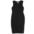 thumbnail image 1 of bar III Womens Sheer Mesh A-line Dress, Black, X-Small, 1 of 2